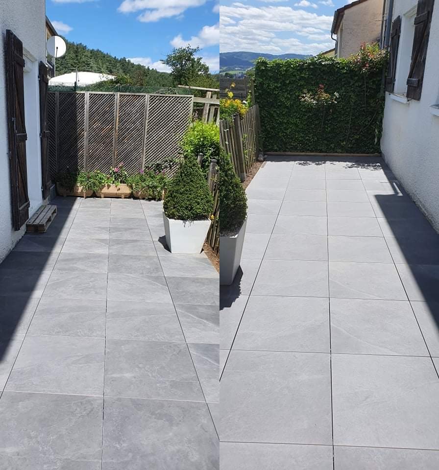 Terrasse gres ceram 60 x 60